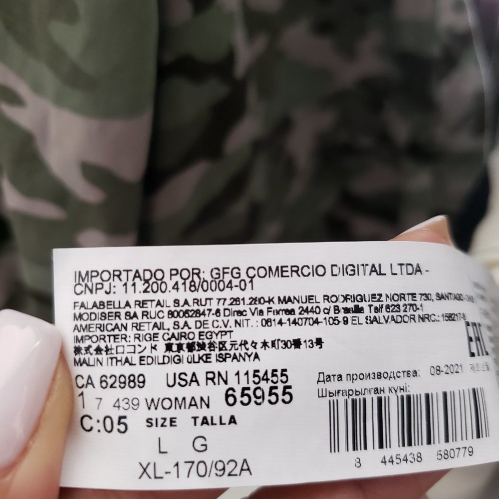 Nwt - Mango (Mng) Button Front Geo Print Shirt Dr… - image 8